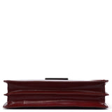 Prada Burgundy Gradient Spazzolato Buckle Shoulder Bag