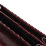 Prada Burgundy Llama Leather Buckle Shoulder Bag