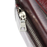 Prada Burgundy Llama Leather Buckle Shoulder Bag