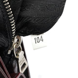 Prada Burgundy Llama Leather Buckle Shoulder Bag