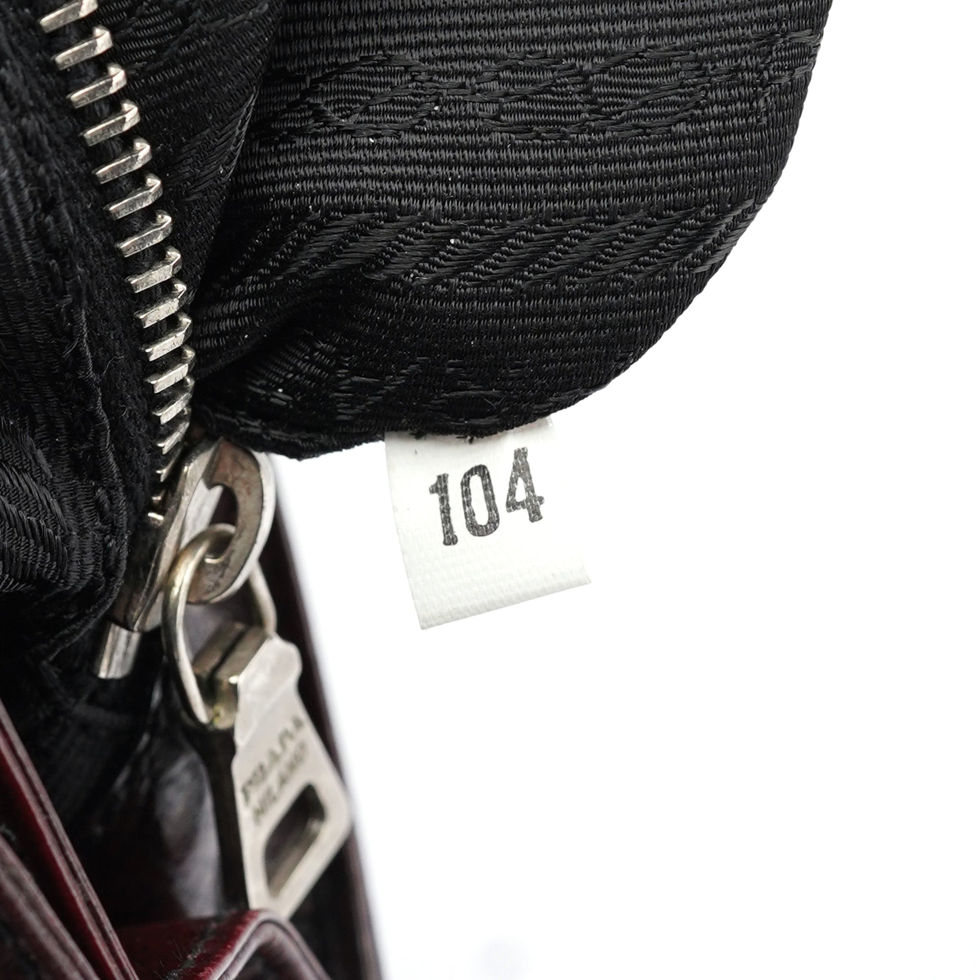 Prada Burgundy Llama Leather Buckle Shoulder Bag