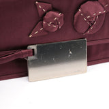 Prada Burgundy Raso Satin Top Handle Bag