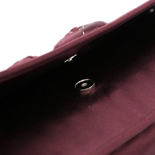 Prada Burgundy Raso Satin Top Handle Bag