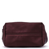 Prada Mini Ring Bag aus Satin in Bordeaux