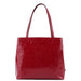 Prada Burgundy Spazzolato Embossed Tote Bag