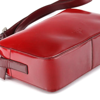 Prada Burgundy Spazzolato Leather Shoulder Bag