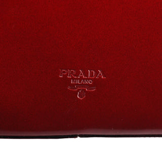 Prada Burgundy Spazzolato Leather Shoulder Bag