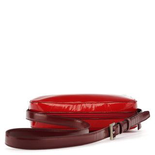 Prada Burgundy Spazzolato Leather Shoulder Bag