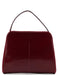 Prada Burgundy Spazzolato Top Handle Clutch Bag