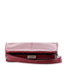 Prada Burgundy Spazzolato Top Handle Clutch Bag