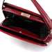 Prada Burgundy Spazzolato Top Handle Clutch Bag