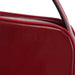 Prada Burgundy Spazzolato Top Handle Clutch Bag