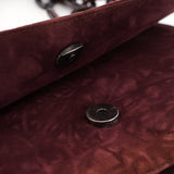 Prada Tie-Dye Schultertasche mit Kunststoffhenkel in Bordeaux