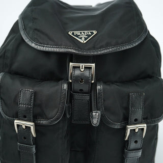 Prada BZ0003 Black Tessuto Vela Backpack