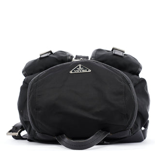 Prada BZ0003 Black Tessuto Vela Backpack