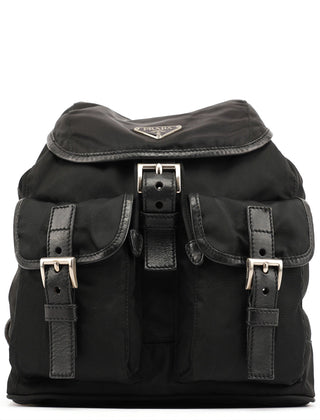 Prada BZ0003 Black Tessuto Vela Backpack