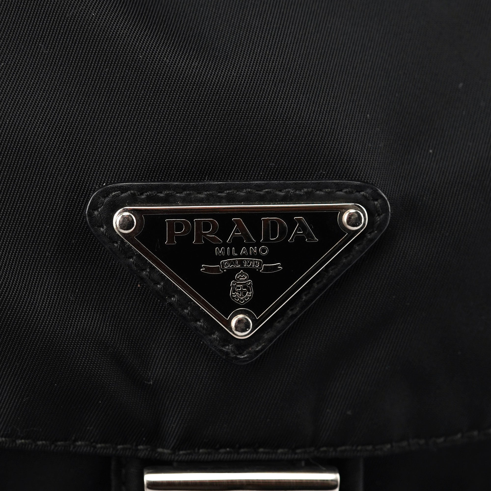 Prada BZ2811 Black Tessuto Vela Backpack