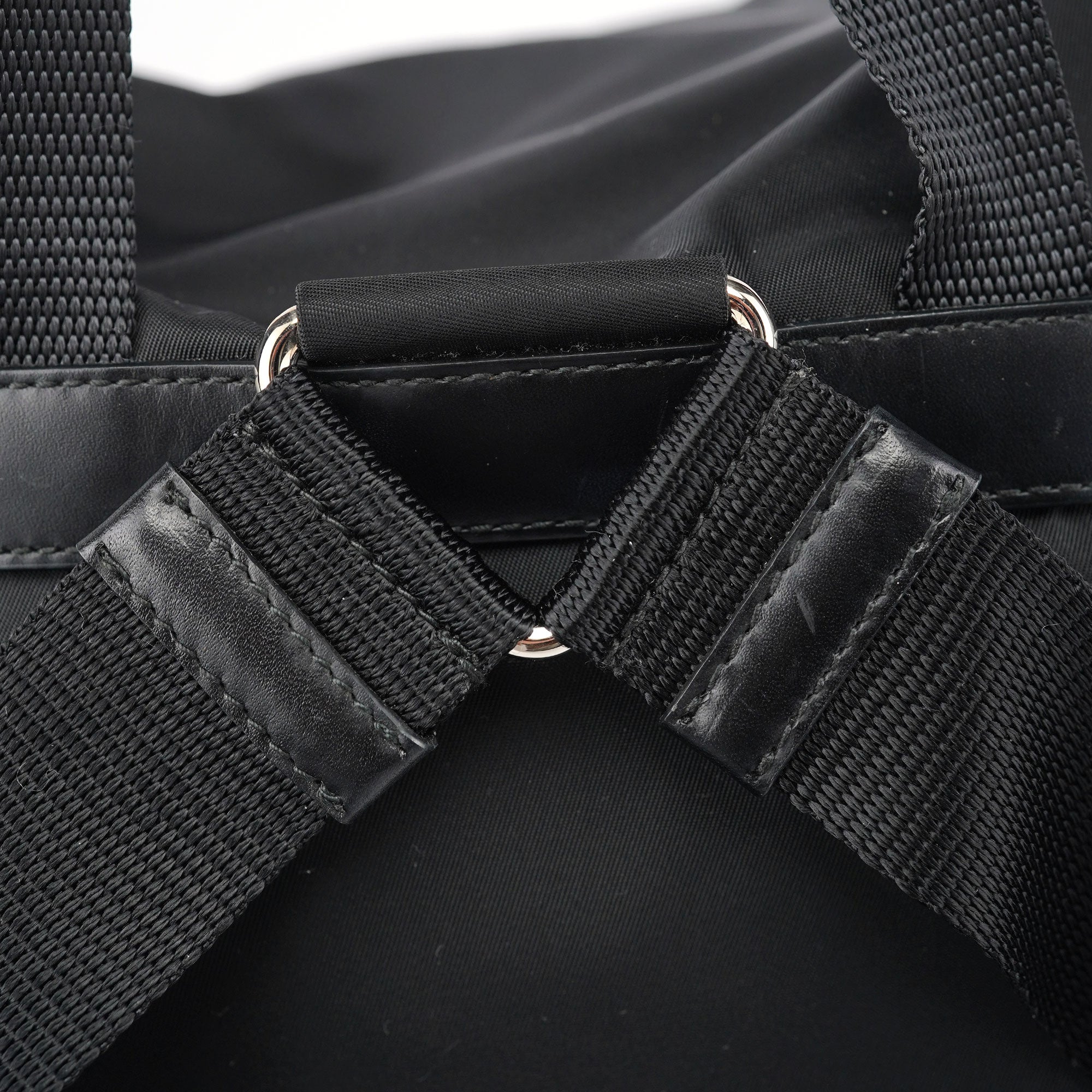 Prada BZ2811 Black Tessuto Vela Backpack
