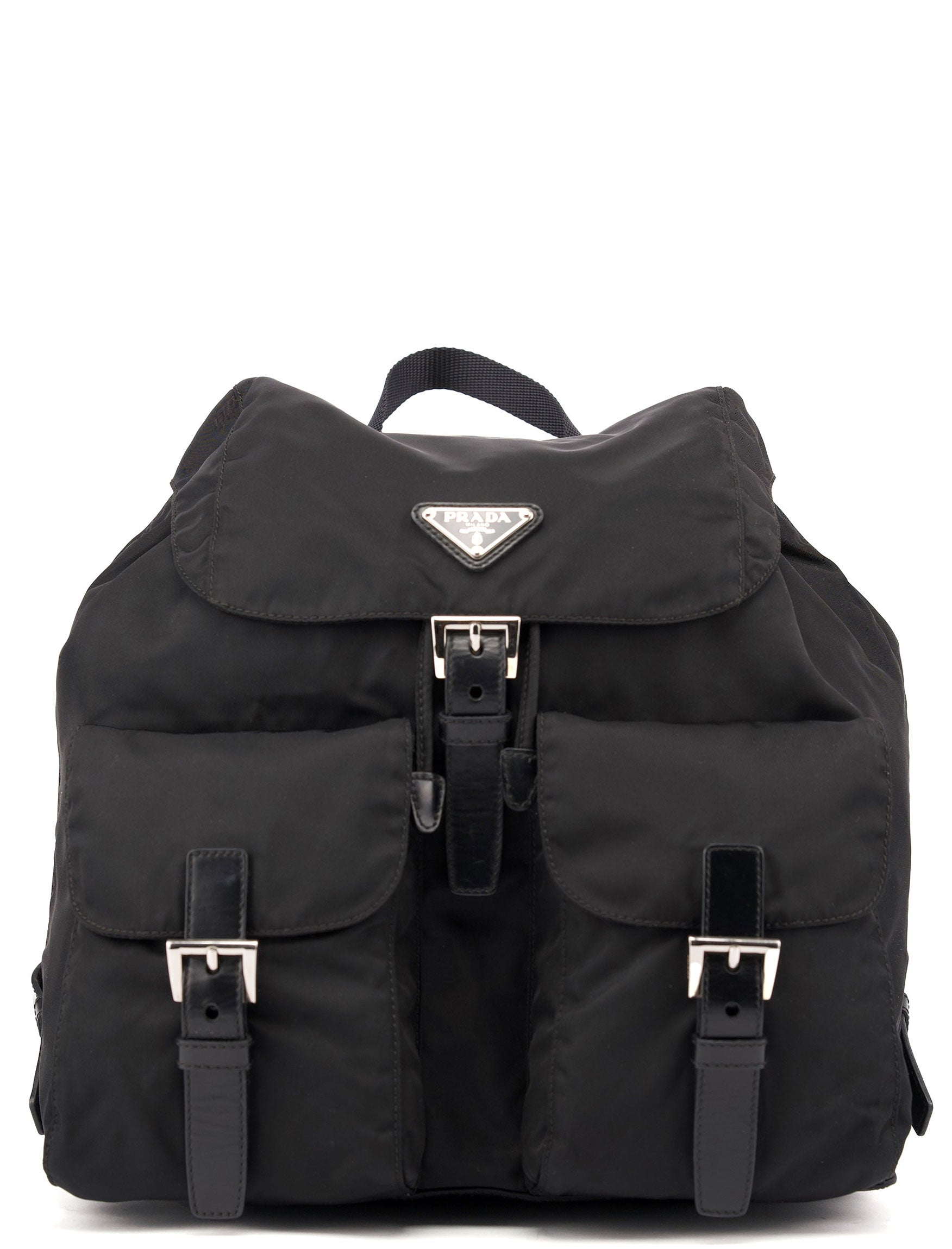 Prada BZ2811 Black Tessuto Vela Backpack