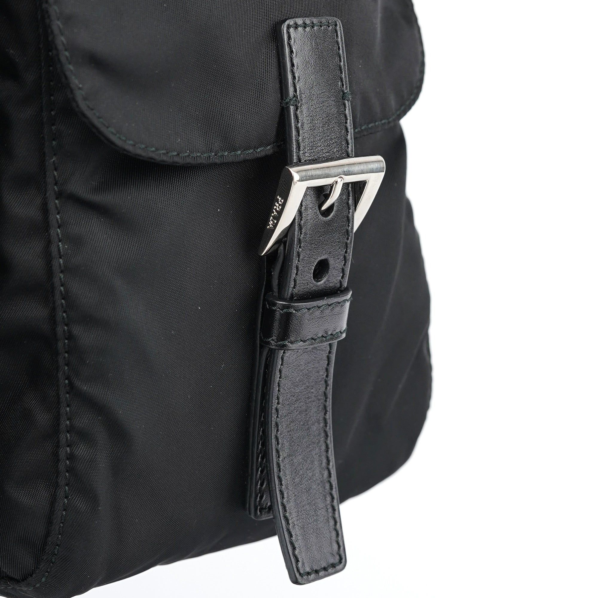 Prada BZ2811 Black Tessuto Vela Backpack