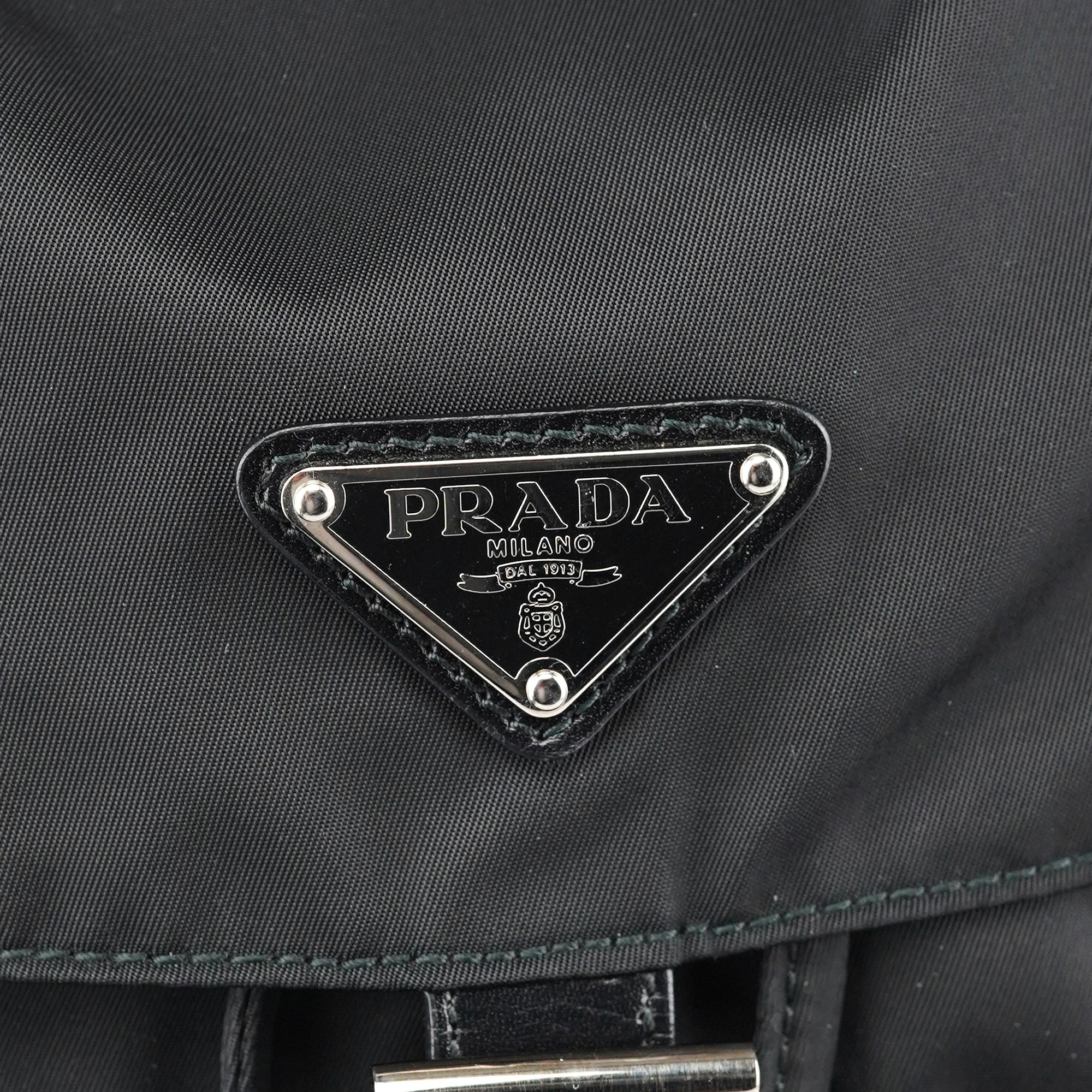 Prada BZ2811 Black Tessuto Vela Backpack