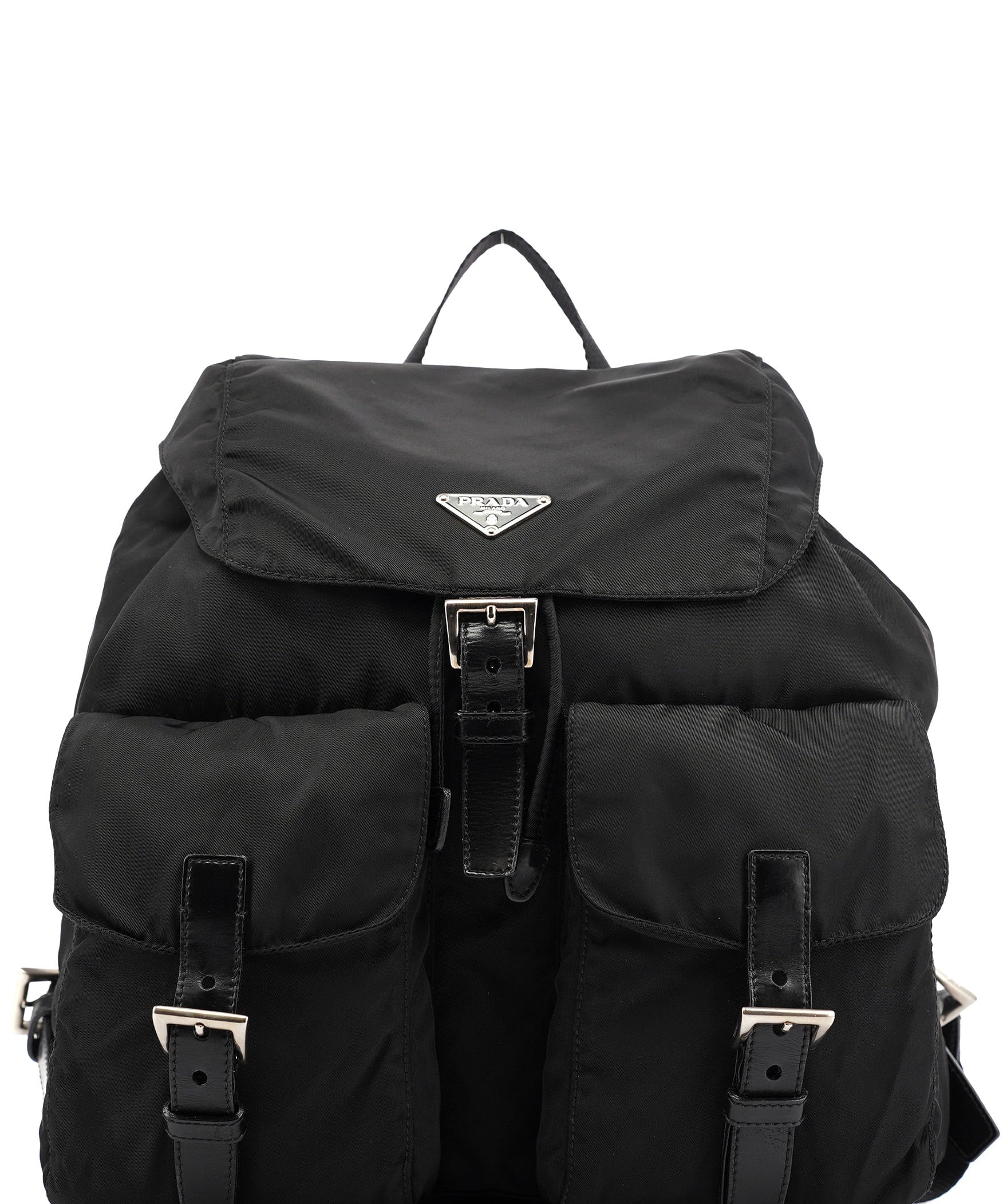 Prada BZ2811 Black Tessuto Vela Backpack