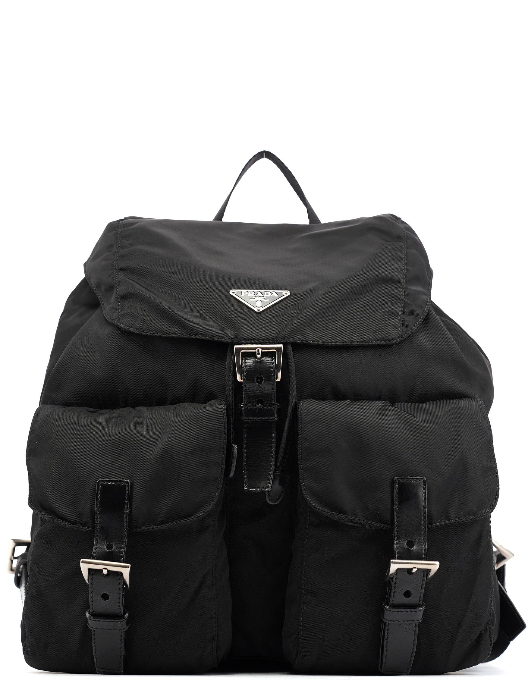 Prada BZ2811 Black Tessuto Vela Backpack
