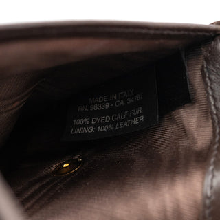 Prada Calf Hair Leopard Wallet