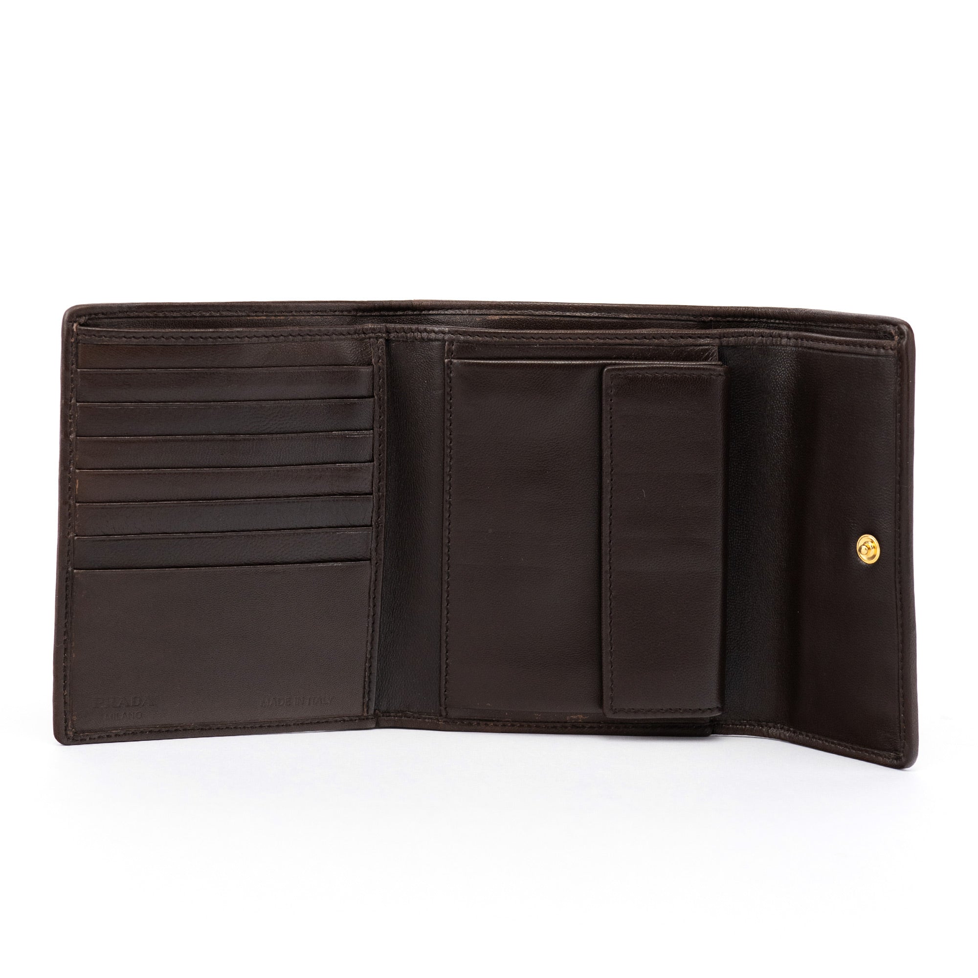 Prada Calf Hair Leopard Wallet