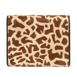 Prada Calf Hair Leopard Wallet