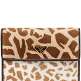 Prada Calf Hair Leopard Wallet