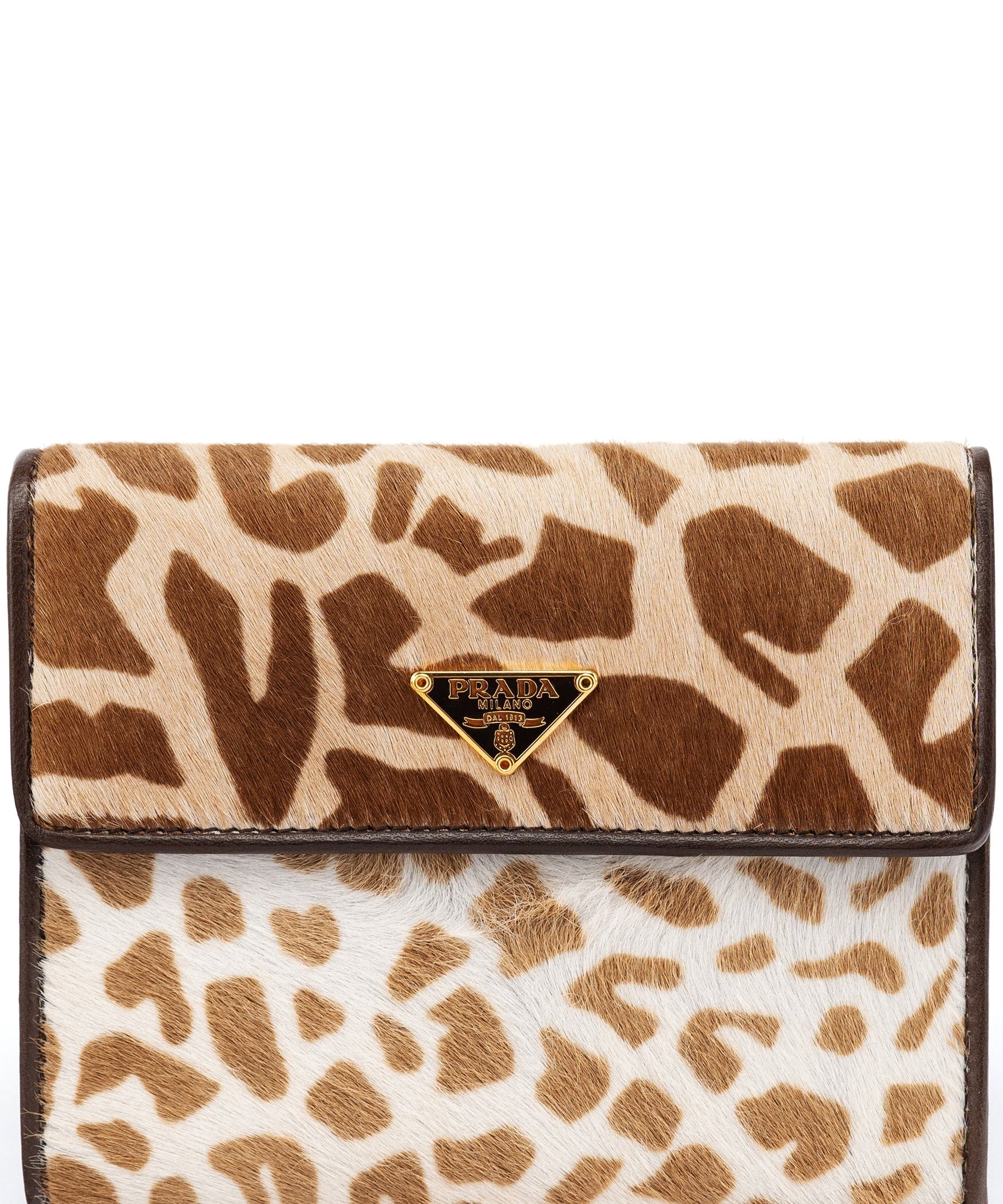Prada Calf Hair Leopard Wallet