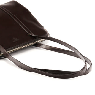 Prada Dark Brown Spazzolato Shoulder Bag