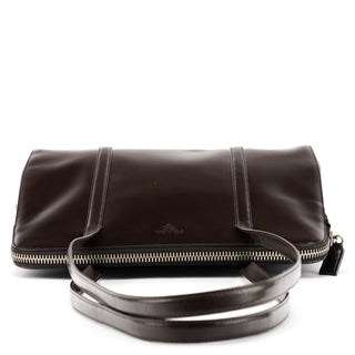 Prada Dark Brown Spazzolato Shoulder Bag