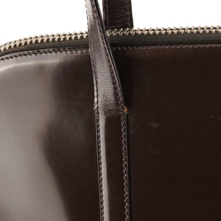 Prada Dark Brown Spazzolato Shoulder Bag