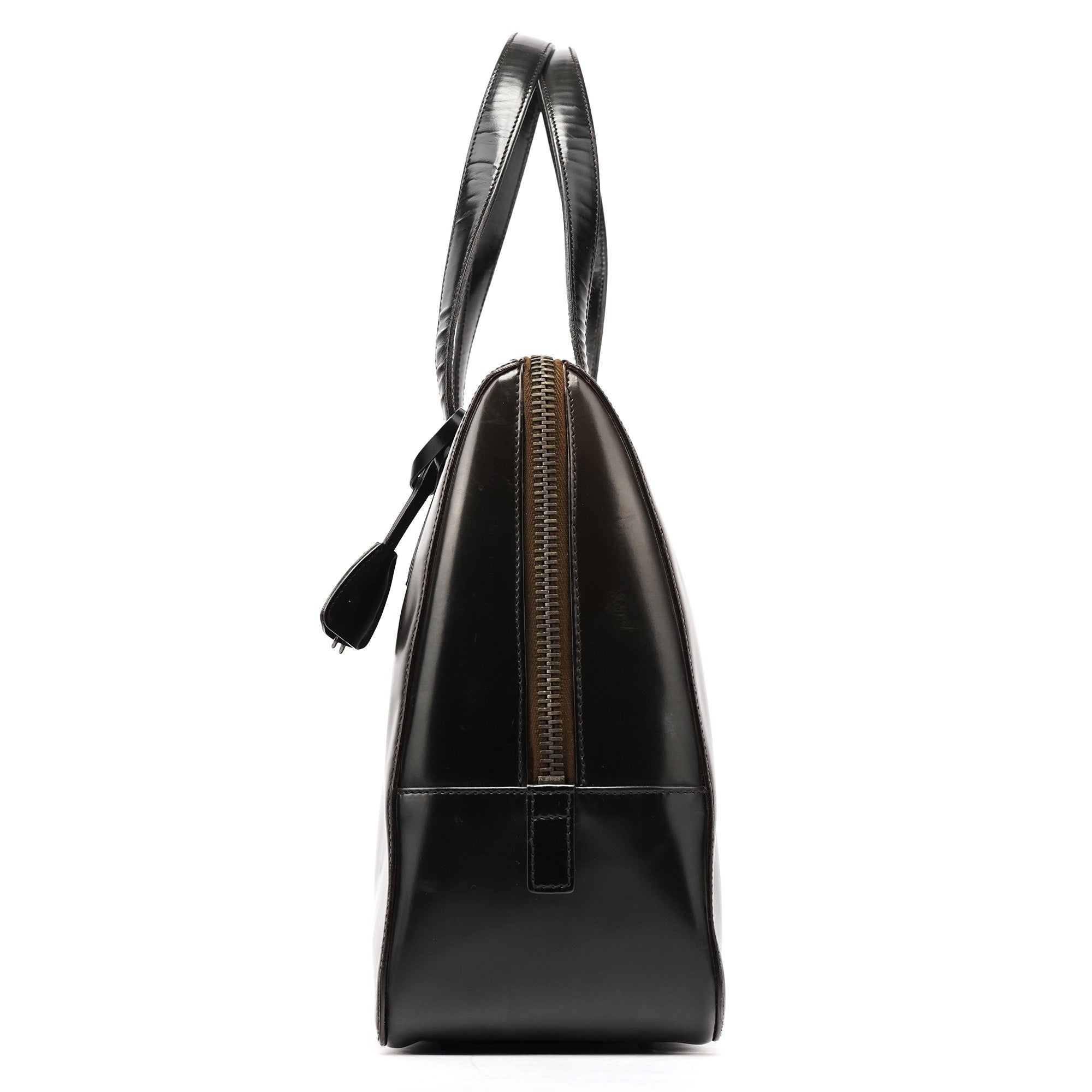 Prada Dark Brown Spazzolato Tote Bag