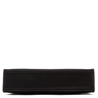 Prada Dark Brown Vitello Buckle Shoulder Bag