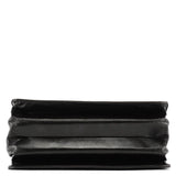 Prada Dark Brown Vitello Buckle Top Handle Bag