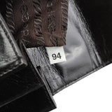Prada Dark Brown Vitello Buckle Top Handle Bag