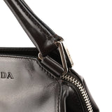 Prada Dark Brown Vitello Chic Shoulder Bag