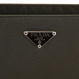 Prada Dark Green Tessuto Chic Nylon Shoulder Bag