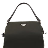 Prada Dark Green Tessuto Chic Nylon Shoulder Bag