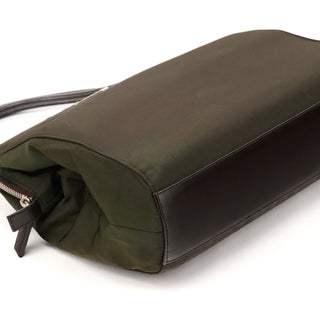 Prada Dark Green Tessuto Chic Nylon Shoulder Bag