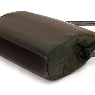 Prada Dark Green Tessuto Chic Nylon Shoulder Bag