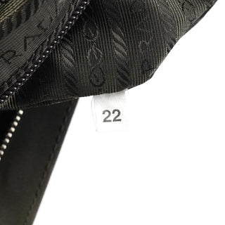 Prada Dark Green Tessuto Chic Shoulder Bag