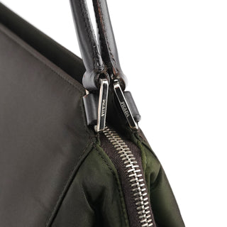 Prada Dark Green Tessuto Chic Shoulder Bag