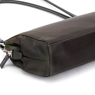 Prada Dark Green Tessuto Chic Shoulder Bag