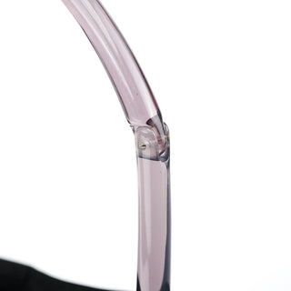 Prada Dark Grey Satin Plastic Handle Shoulder Bag