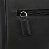Prada Autunno 1999 Borsa a spalla con fibbia in pelle nera