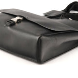 Prada Autunno 1999 Borsa a spalla con fibbia in pelle nera